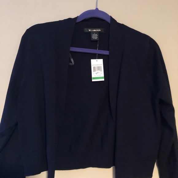 89th & Madison Navy Cardigan - Picture 4 of 5